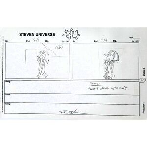 SU So Many Birthdays "What's Wrong With Him?" Production Storyboard -Raven M
